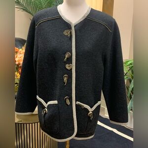 STAPF Jacket Coat 100% Boiled Wool Austria Size 36/MEDIUM